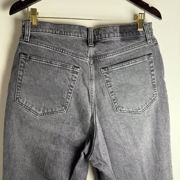 Abercrombie & Fitch Jeans 90's Straight Ultra High Rise Curve Love Gray Size 31/ - Picture 5 of 8